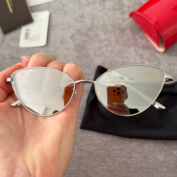 Khaite Oliver Peoples Silver Sunglasses main image 3